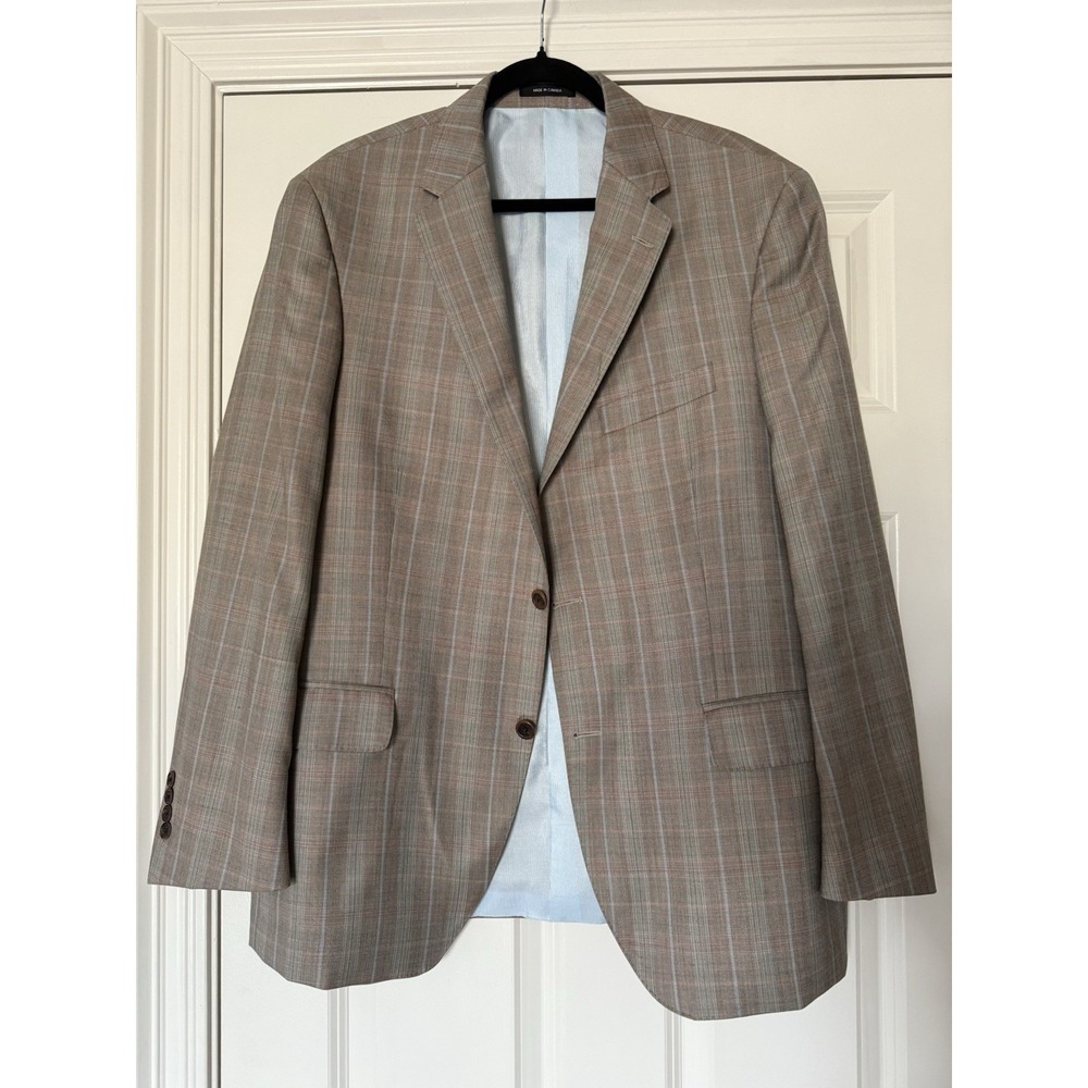 Empire‎ Montreal For Perlis Blazer Mens 44R Plaid Wool Sport Coat Jacket Canada